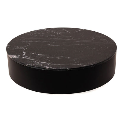 Moe’s Ritual black marble coffee table top view