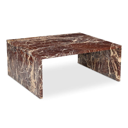 Moe’s Rosa Coffee Table Rosso Levanto Marble