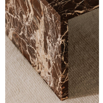 Moe’s Rosa Coffee Table Rosso Levanto Marble