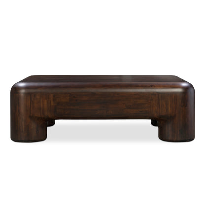 Moe’s Rowan Coffee Table Solid Acacia Dark Brown