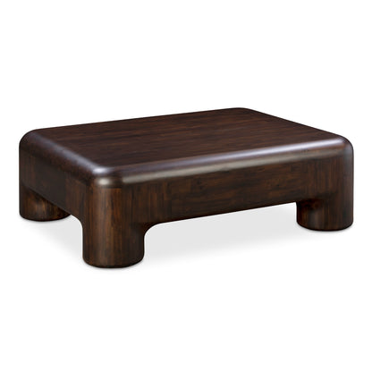 Moe’s Rowan Coffee Table Solid Acacia Dark Brown