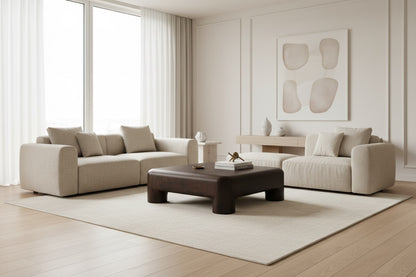 Moe’s Rowan Coffee Table Solid Acacia Dark Brown
