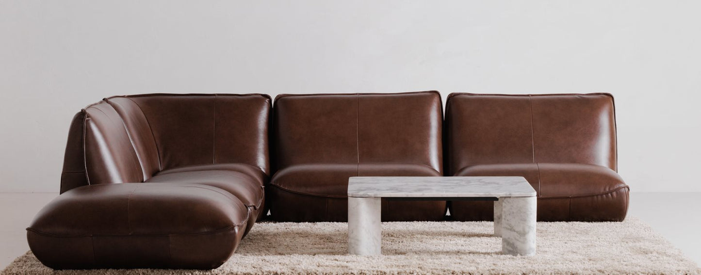 Moe’s Segment Ashen Grey coffee table lifestyle room view