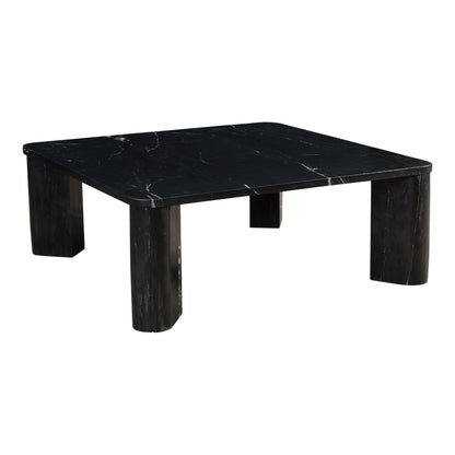 Moe’s Segment Jetty Black coffee table side angle view