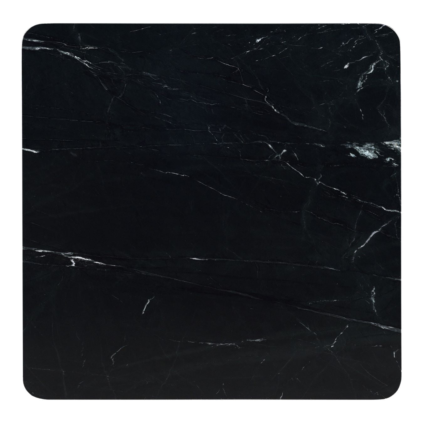 Moe’s Segment Jetty Black coffee table marble detail view